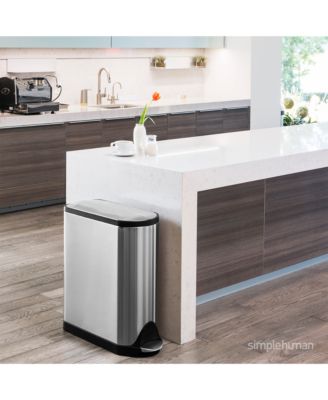 45 Liter Butterfly Lid Kitchen Trash Can