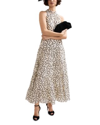 Nita Spot Print Maxi Dress