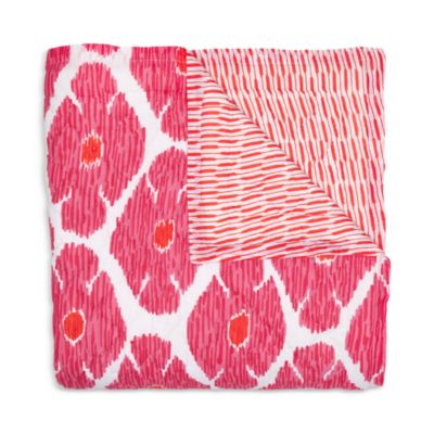John Robshaw - Poppy Azalea Ikat Quilt, King/California King