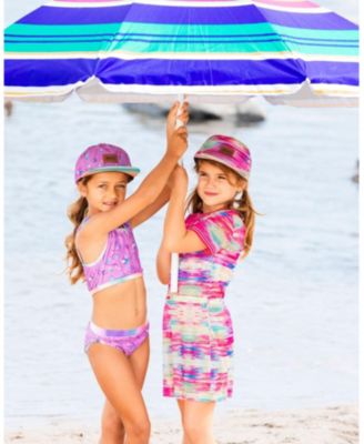 Girls' Short Sleeve Mesh Beach Dress - Big Kid