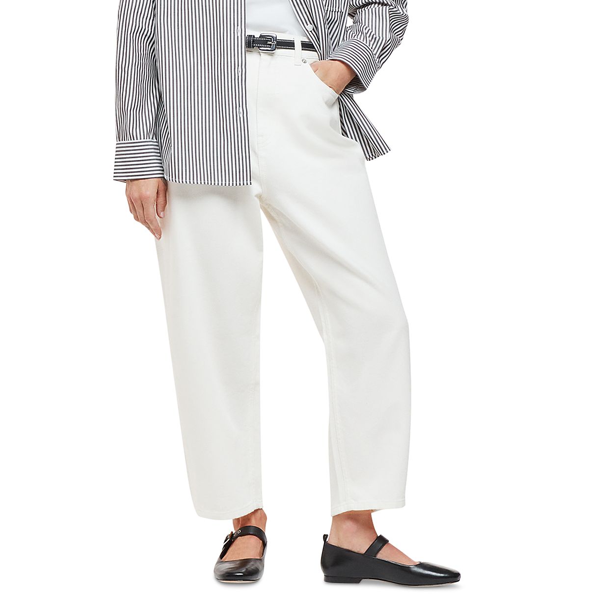 Whistles Petites Authentic Barrel Leg Jeans