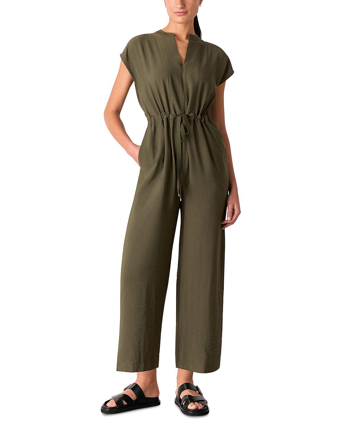 Whistles Sleeveless Drawstring Jumpsuit