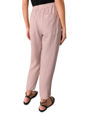 Linen Barrel Leg Pants