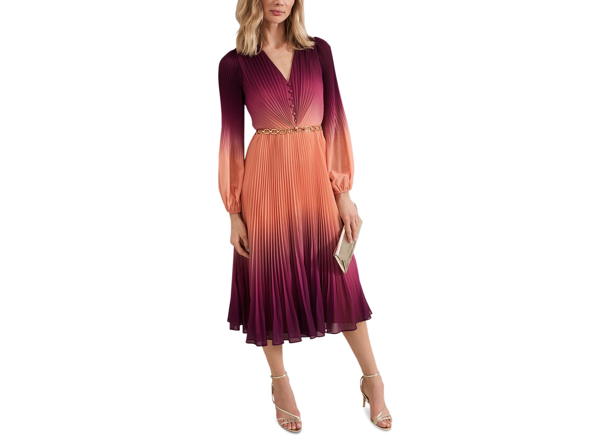 Mira Ombré Button Dress - Image 1