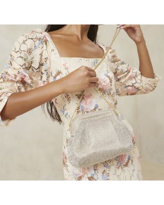 Doreen Gold Tone Diamant&eacute; Frame Pouch