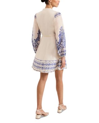 Pia Floral Button Mini Dress