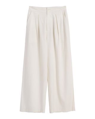 Silk Wide Leg Trousers