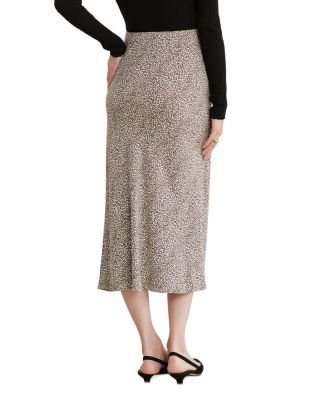 Leopard Print Slip Skirt