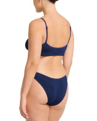 Saint Bikini Top &amp; Sign Crinkle Bikini Bottom