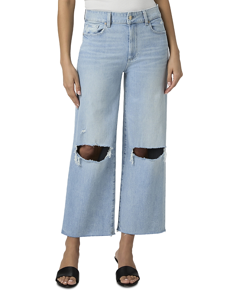 Paige High Rise Noella Straight Radical Destroyed Straight Leg Jean In Maevedest