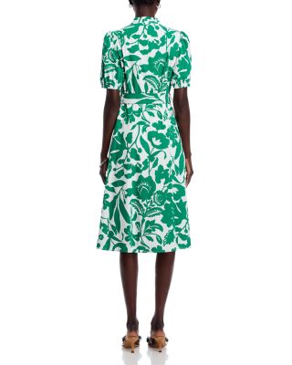 Floral Print Belted Dress