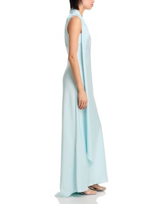 Long Scarf Bias Cut Gown