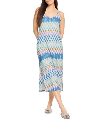 Painted Blocks V Neck Tank Dress