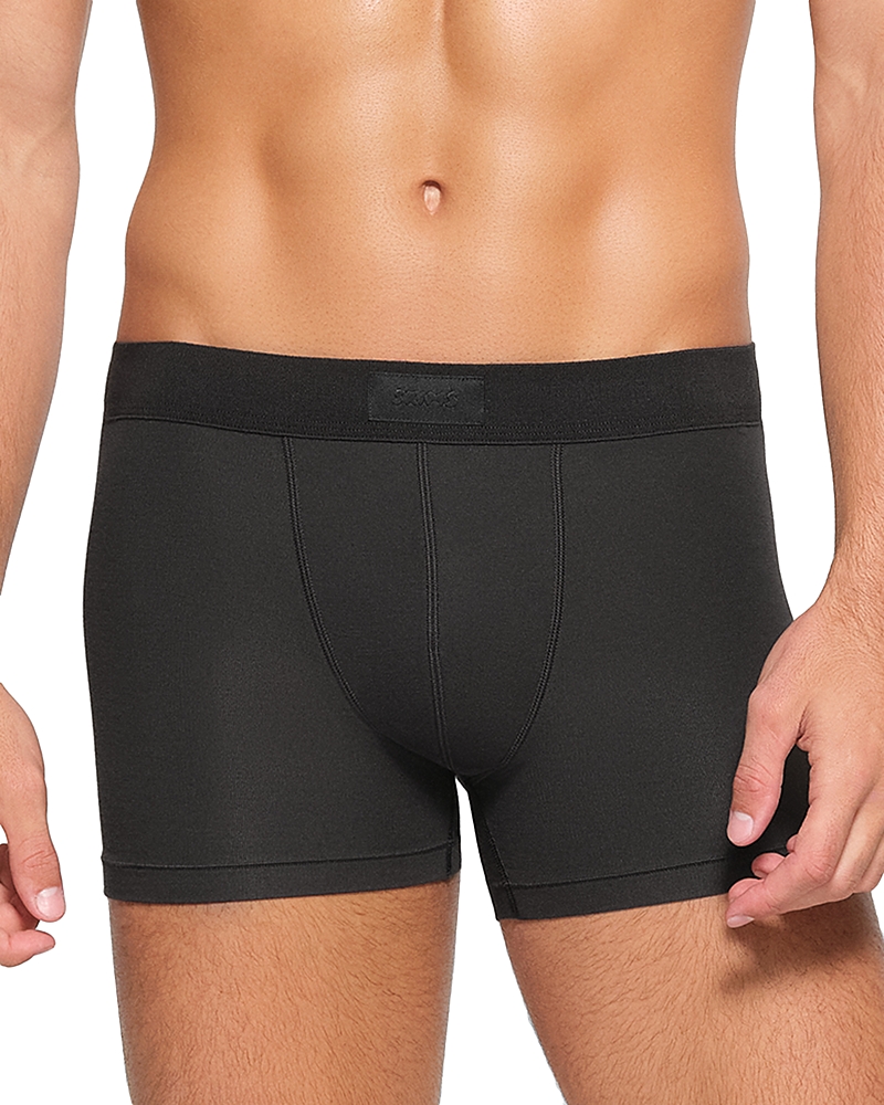 Skims Mens Onyx Branded-waistband 3in Pack Of Three Stretch-cotton Boxer Briefs