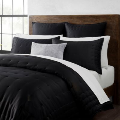 Hammered Silk and Cotton Quilt, King