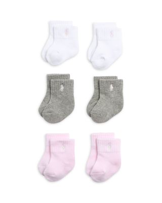Polo Girls' Classic Socks, Pack of 6 - Baby