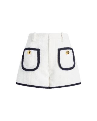 Auden Tweed Contrast Trim Shorts