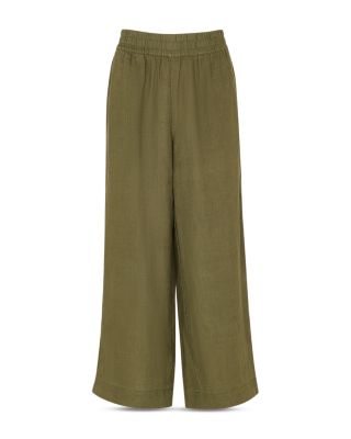 Petite Linen Pocket Trousers