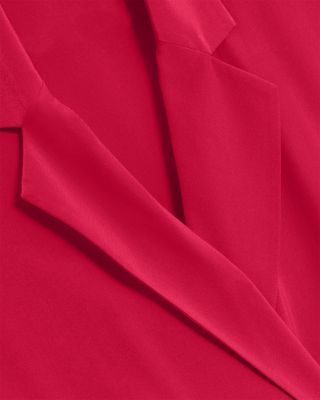 Carloe Silk Short Sleeve Blazer