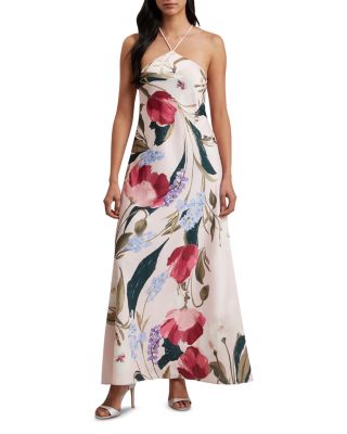 Ted Baker - Almaria Halter Neck Floral Maxi Dress