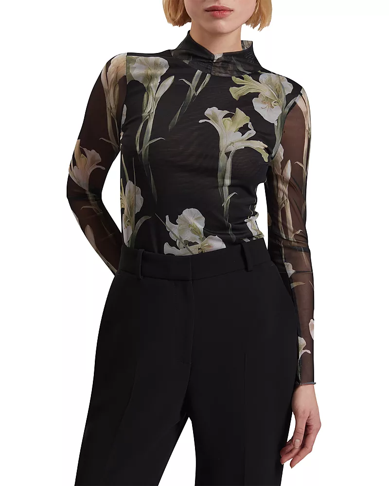 Ted Baker Fiaahh High Neck Mesh Top
