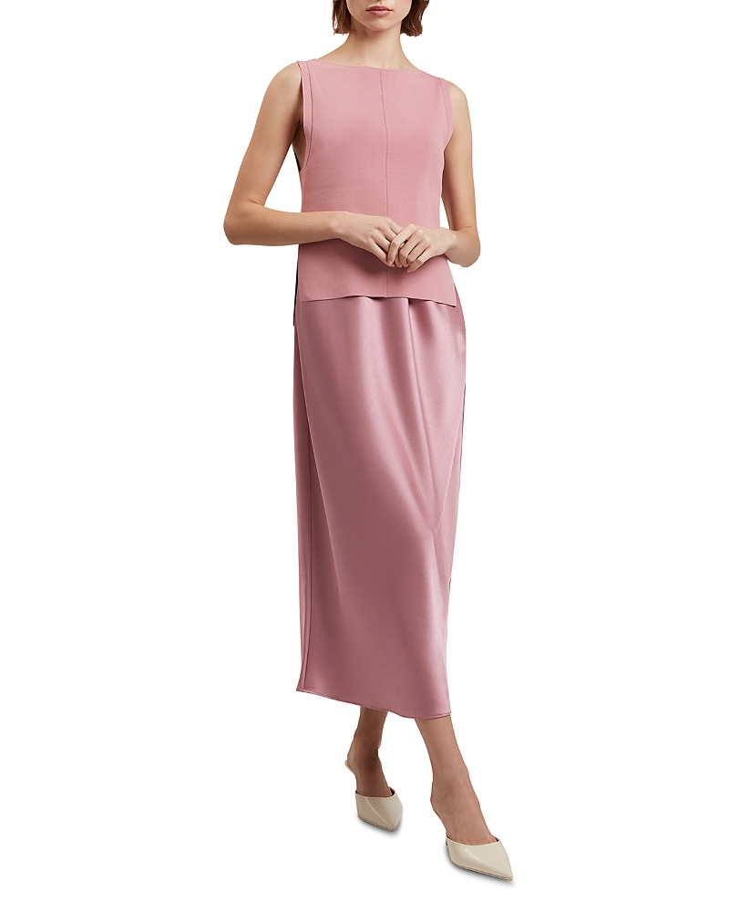 Ted Baker Ammil Satin Dress with Knit Bodice