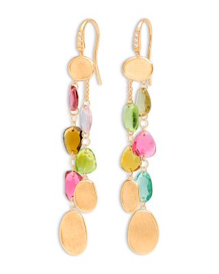 Marco Bicego - 18K Yellow Gold Lunaria Tourmaline & Diamond Accent Multistrand Drop Earrings