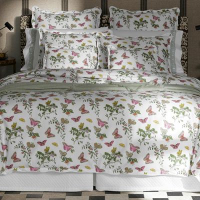 Baudin Butterfly Percale Fitted Sheet, Queen