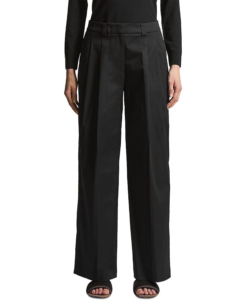 Peserico Wide Fit Pants In Black