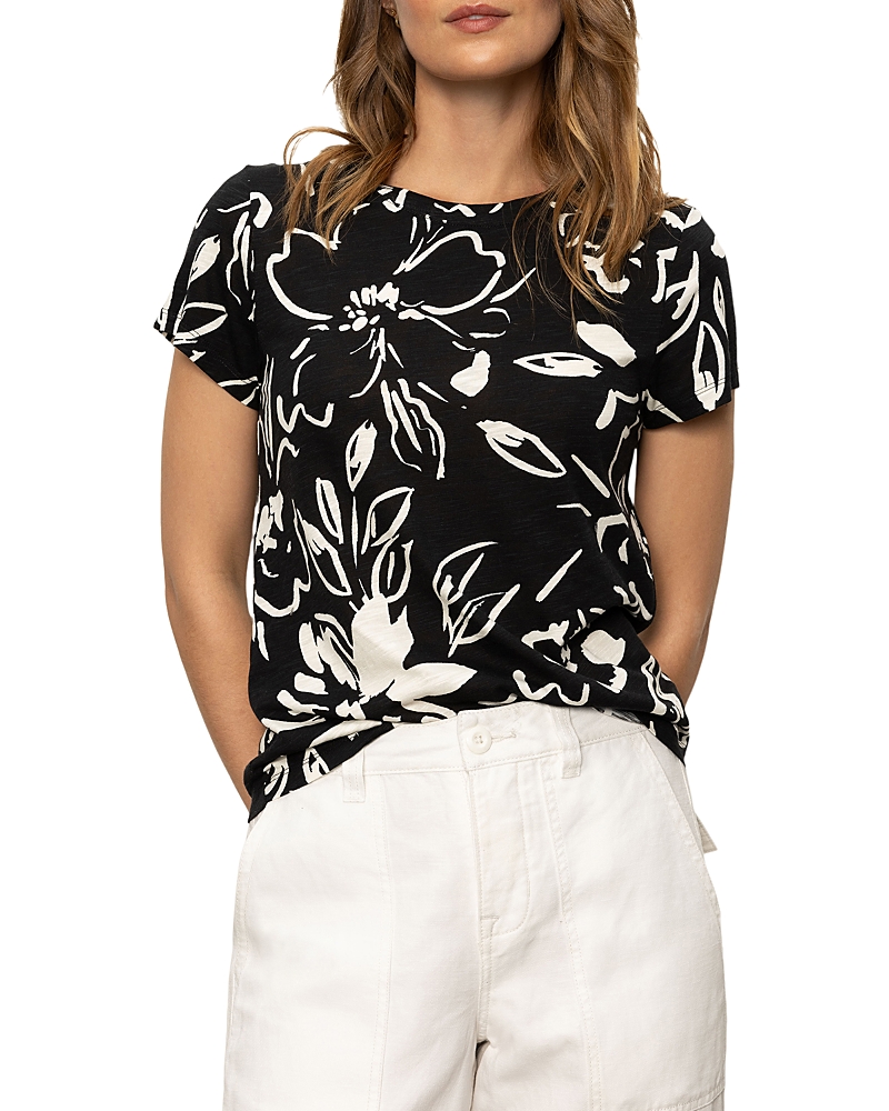 Sanctuary The Perfect Geo Print Cotton Blend Knit Top