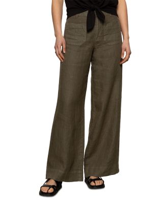 The Linen Marine Wide Leg Pants