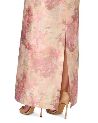 Printed Jacquard Gown