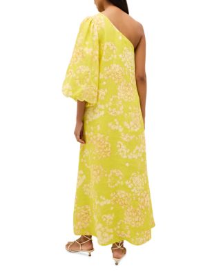 Printed One Shoulder Maxi Dress