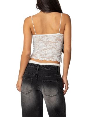 Rut Sheer Lace Tank Top