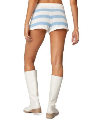 Edikted Amaris Striped Knit Shorts