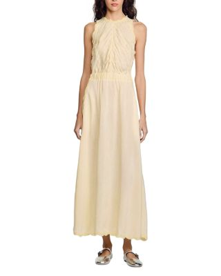 Sandro Lace Detail Maxi Dress
