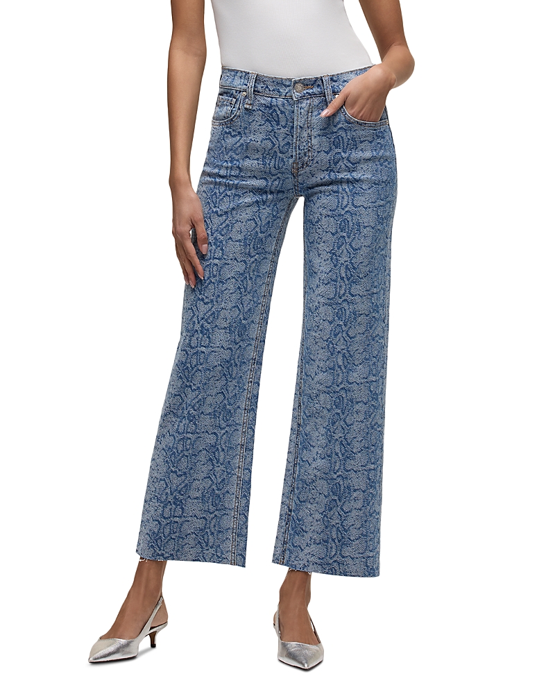 Hudson Rosie High Rise Ankle Wide Leg Jeans in Venom