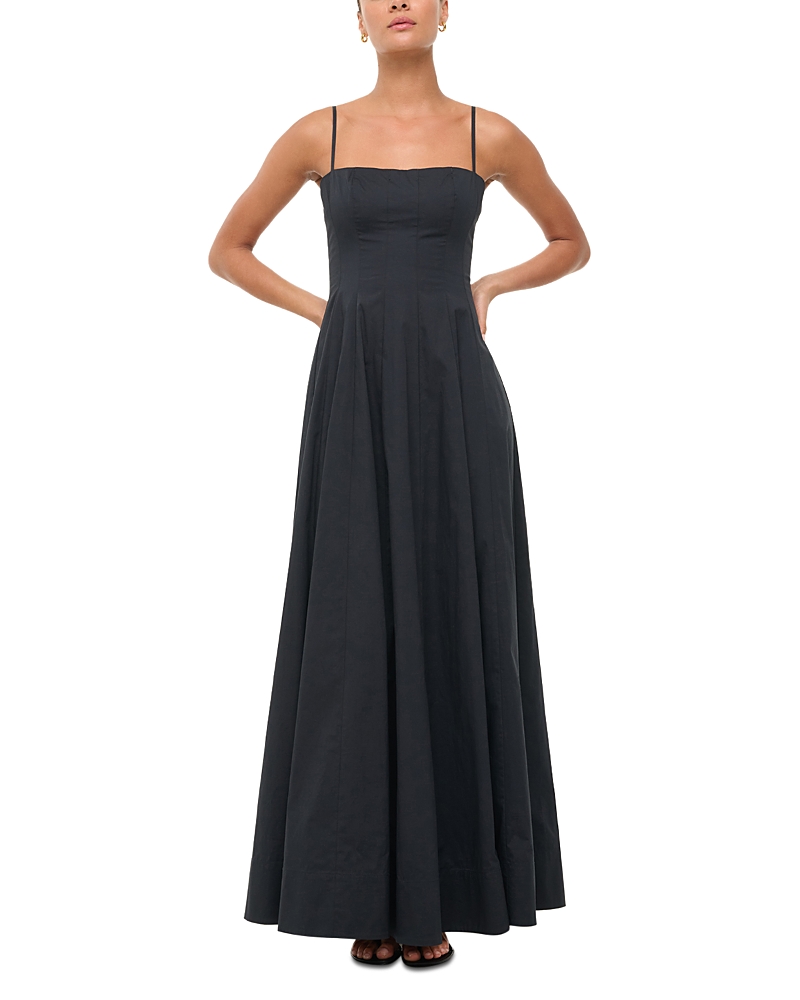 STAUD WYLIE POPLIN MAXI DRESS