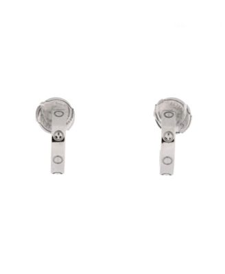 Pre-Owned Cartier - Small Love Hoop Earrings 18K White Gold