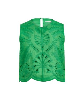 Davis Cotton Eyelet Top