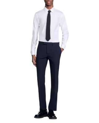 Formal Regular Fit Wool Trousers 