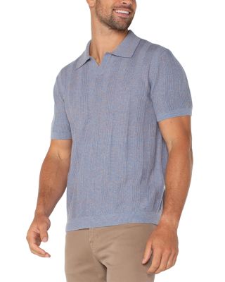 Liverpool Los Angeles - Short Sleeve Johnny Collar Sweater Knit Polo