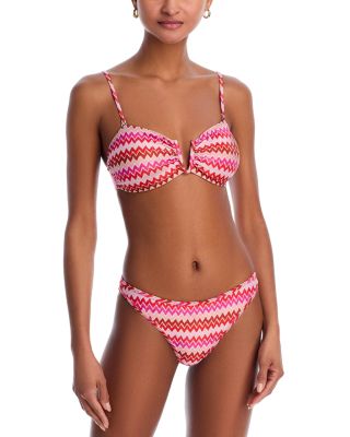 Ramy Brook - Chevron Jaedyn Bikini Top & Isla Bottom
