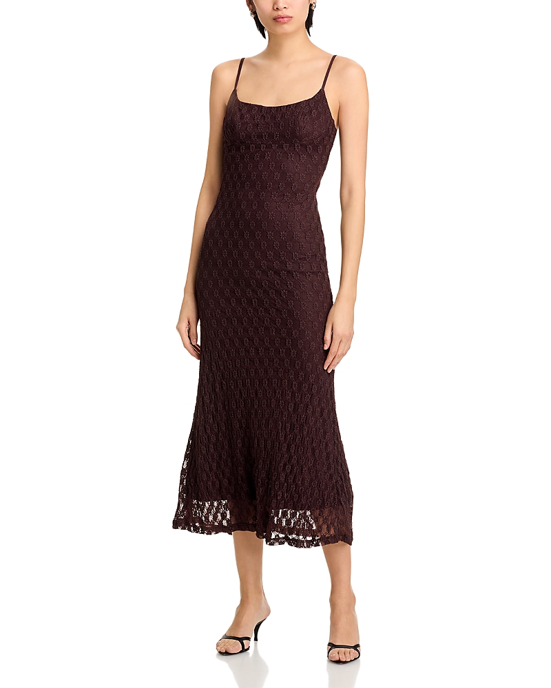 Bardot Adoni Crochet Midi Dress