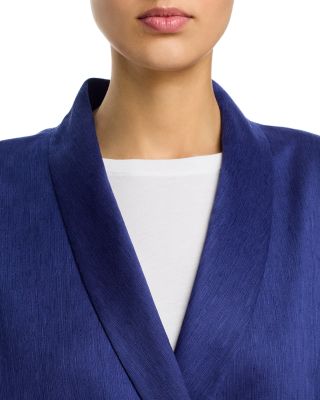 Linen & Silk Shawl Collar Jacket