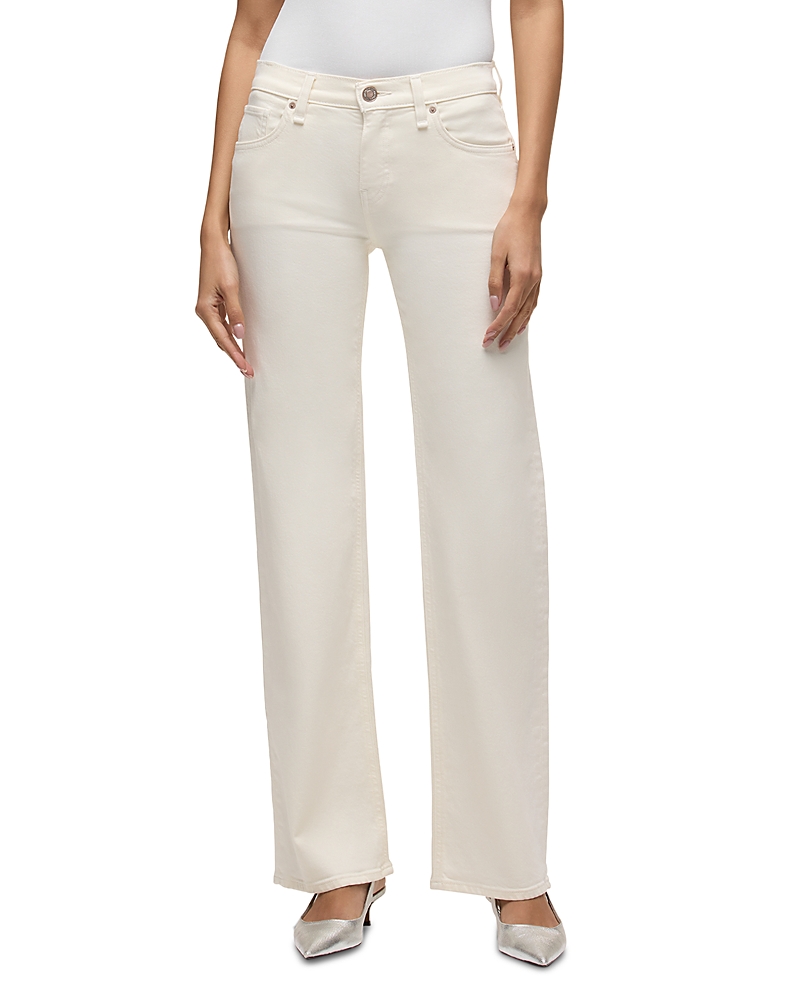 Hudson Kelli Low Rise Straight Jeans in Ecru