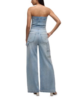 Strapless Wide Leg Jumpsuit