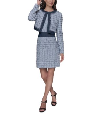 KARL LAGERFELD PARIS - Tweed Cropped Jacket