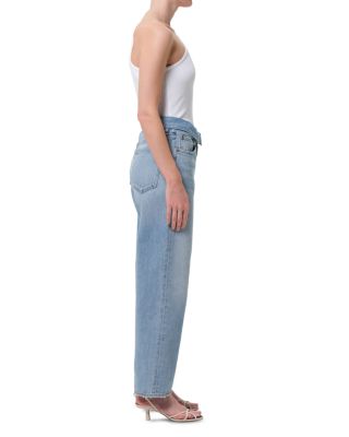 Echo Tapered Foldover Jeans in Syllable