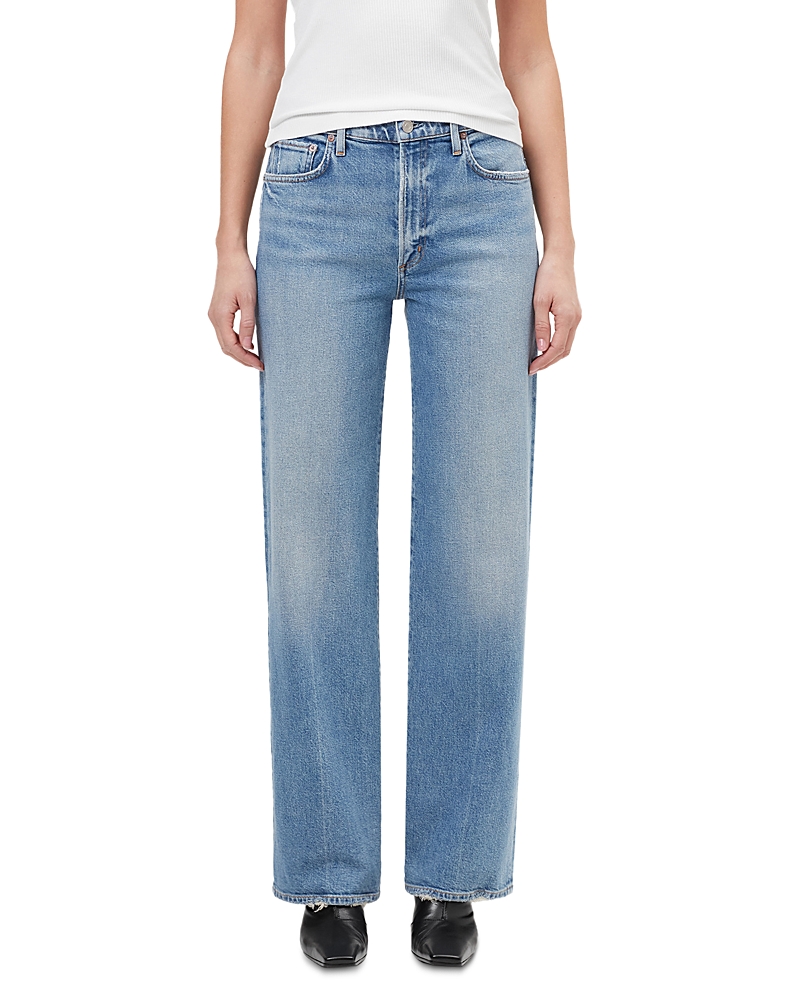 Agolde Harper Mid Rise Straight Leg Jeans in Forum